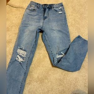 Misguided High Rise Mom Jeans - Long